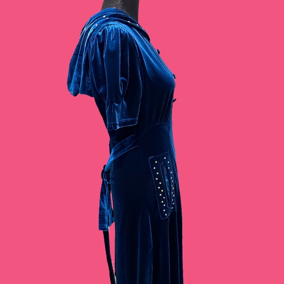 NWT Nicoletta Carlone 1930s Hooded Dress - Picture 6 of 9